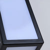 Rectangle Led Waterproof Motion Sensor Black Modern Wall Sconce