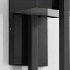 Rectangular Black Outdoor Wall Lamp Ha077342