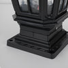 Retro Pavilion Shape Solar Powered Fence Post Light Ha080207