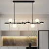 6 8 Light 3Step Dimming Glass Ball Led Long Dining Room Chandelier
