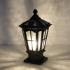 Retro Pavilion Shape Solar Powered Fence Post Light Ha080207