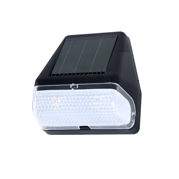 4 Pcs Dusk To Dawn Sensor Step Lights Outdoor Warm White Led Solar Stair Lighting