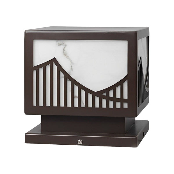 Mountain Scenery Modern Solar Post Light Li002225