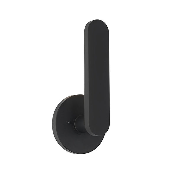 12 In High Matte Black Aluminum Armed Led Outdoor Wall Light