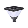 1 Light Black 98 In 118 In Solar Led Square Post Street Light