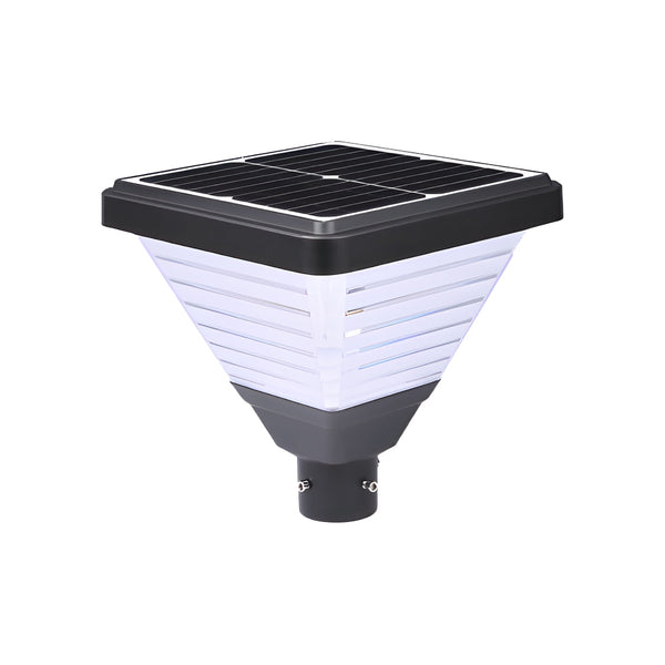 1 Light Black 98 In 118 In Solar Led Square Post Street Light