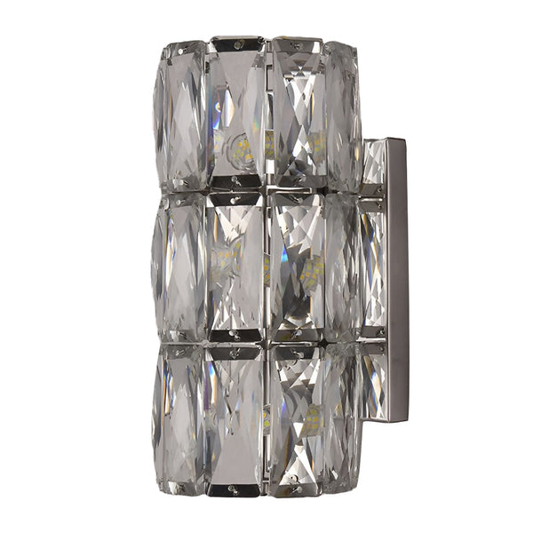 Cylindrical Crystal Three Step Dimming Light Led Modern Wall Sconces Lighting