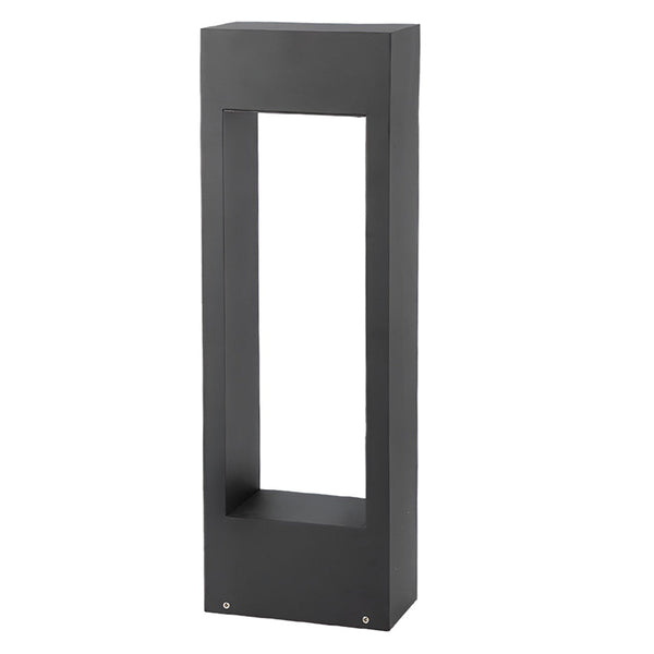 Hollow Square Waterproof Led Black Outdoor Lawn Light
