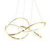 Creative Circular Curved Lines Led 3 Step Dimming Modern Chandelier