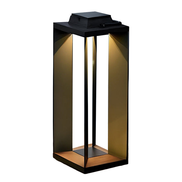 Portable Black Modern Solar Lawn Lamp Ha076162