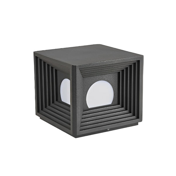 Square Solar Fence Post Light Ha092534