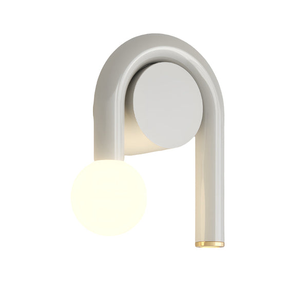 2 Light Arched Iron U Shaped Line Wall Sconce Led Matte Black Bathroom Vanity Lights