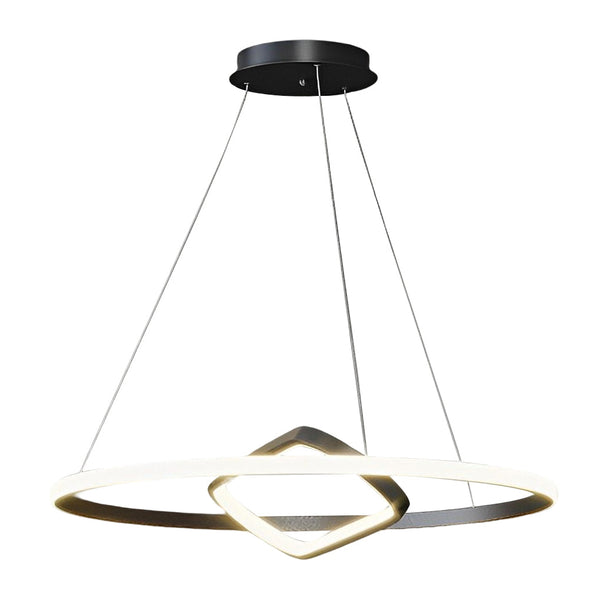 Round Oval Led Black Chandelier Li002236