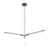 3 8 Light Led Dimmable Linear Sputnik Chandelier For Living Room
