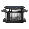 Round Modern Solar Fence Post Lights Ha076150