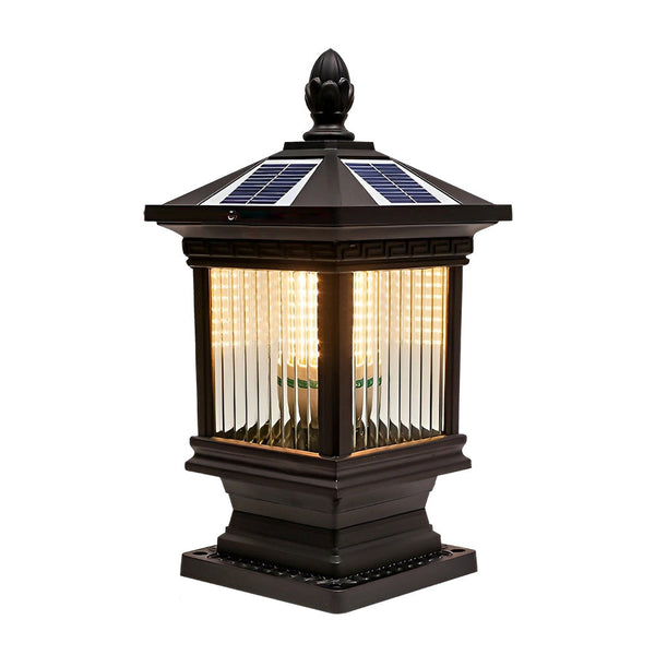 Vintage Waterproof Solar Fence Post Light Ha083051
