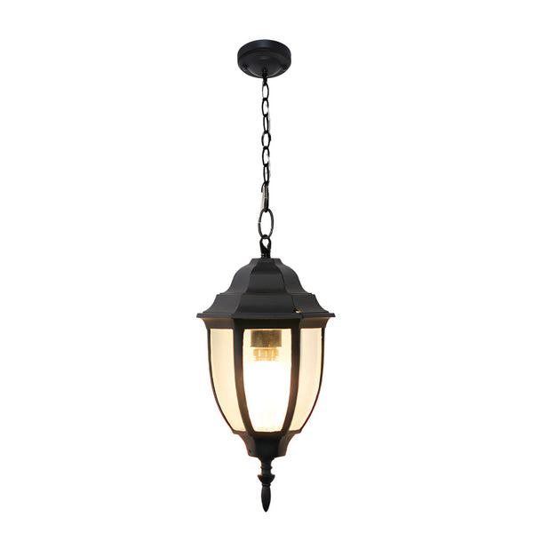 Antique Aluminum Waterproof Glass European Style Outdoor Chandeliers