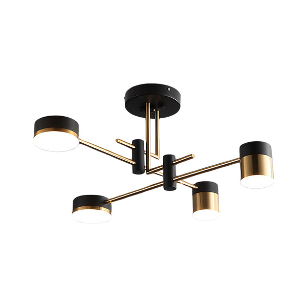 Modern 4 6 8 Light Led Dimmable Sputnik Chandelier