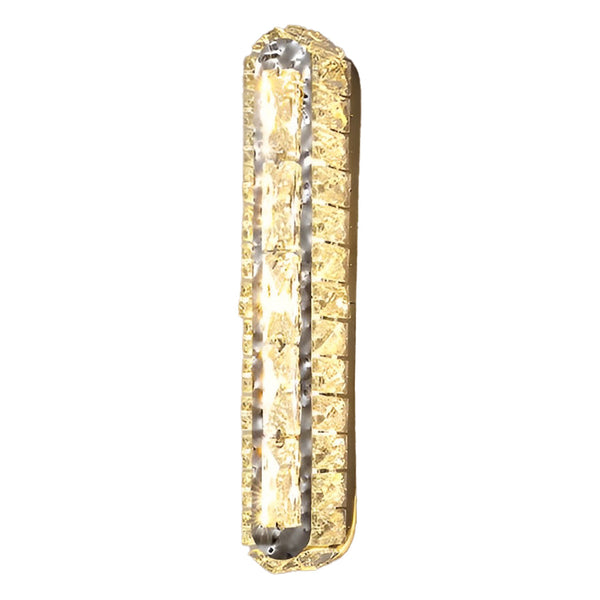 Double Strip Three Step Dimming Light Led Crystal Modern Wall Lamp Wall Sconce Lighting