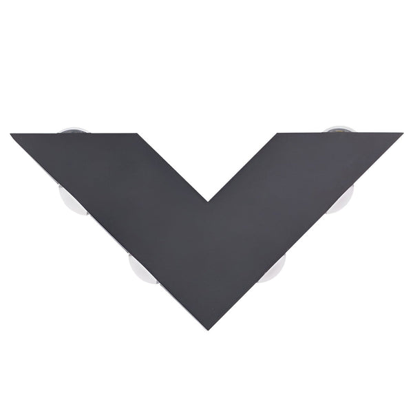 V Shaped Waterproof Led Black Modern Outdoor Wall Lamp