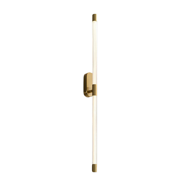 Acrylic Tube Tall Linear Wall Semi Flush Mount Sconce