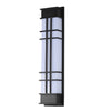 Retro Rectangular Black Outdoor Wall Lamp Li002110