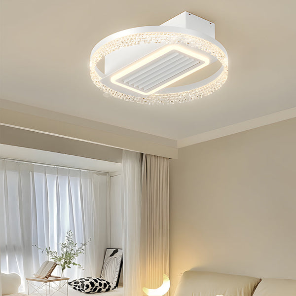19 7 In Nordic 6 Speeds Bladeless Ceiling Fan With Led Light Remote Control