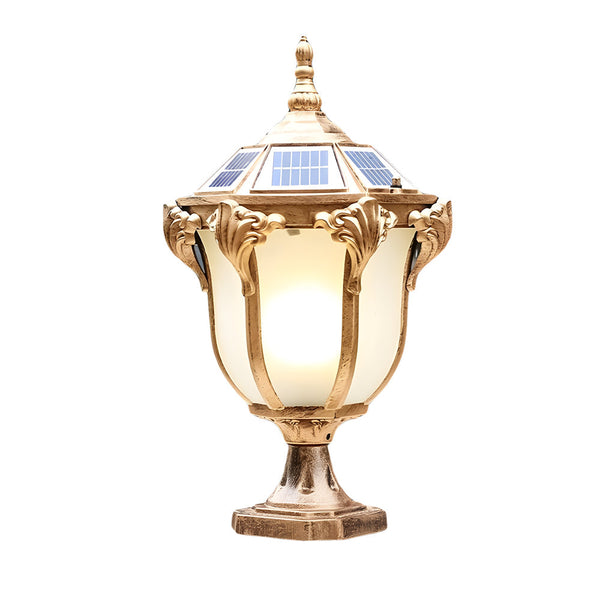 14 6 17 7 Inch H Black Bronze Solar Led Outdoor Pier Mount Light