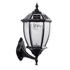 Black Vintage Outdoor Solar Fence Post Lights Li002156