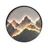 Round Mountain Scenery Painting Wall Light Li002574