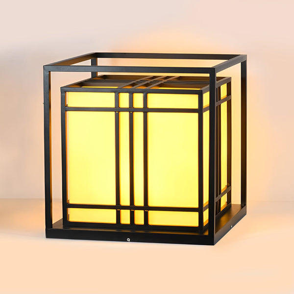 Retro Square Waterproof Outdoor Post Caps Lights