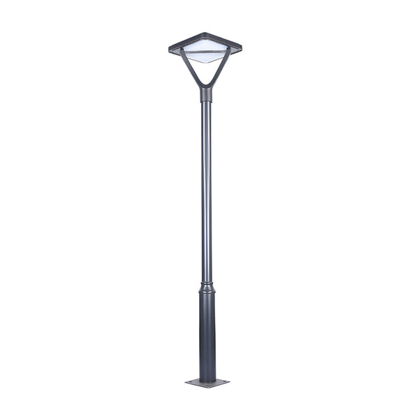 Black Led Solar Lamp Post And Pole Street Lights