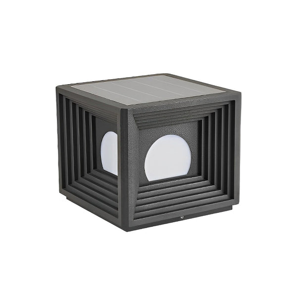 Square Solar Fence Post Light Ha092534