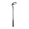 Black Round Modern Outdoor Led Solar Post Street Light