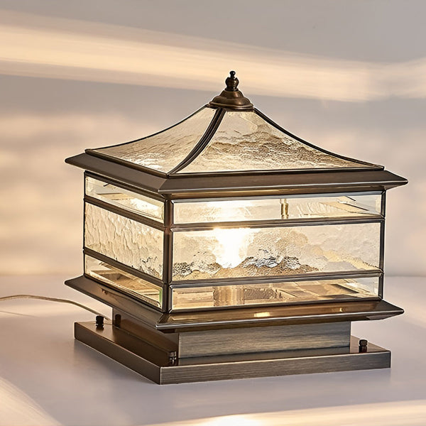 Waterproof Vintage Outdoor Fence Post Light