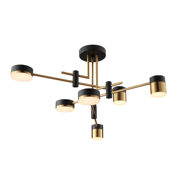 Modern 4 6 8 Light Led Dimmable Sputnik Chandelier
