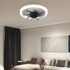 12 2 In Low Profile 7 Blades Led Flush Mount Ceiling Fan