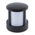 Cylindrical Black Outdoor Fence Post Light Li002349