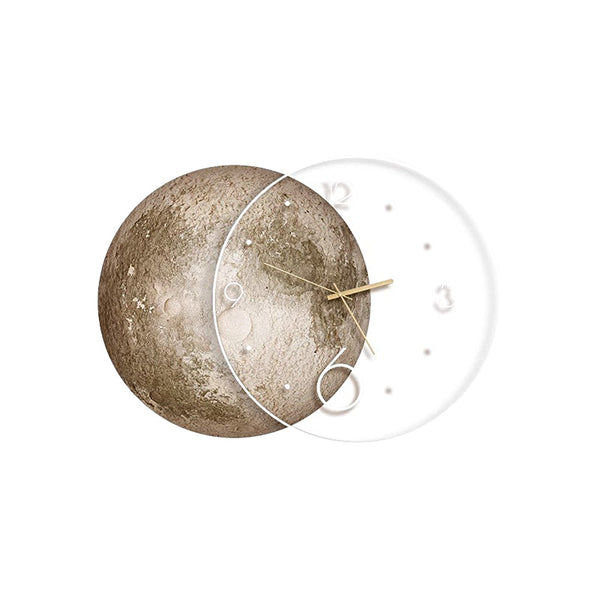 Moon Lunar Wall Clock Usb Remote Control Power Bank Led Wall Painting Lamp Li002757