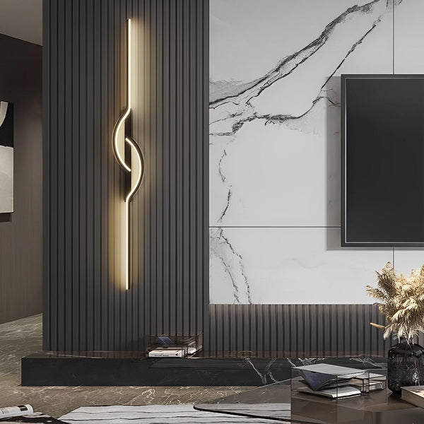 Strip Black Modern Wall Lamp Ha091881
