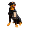 Resin Dog With Lantern Landscape Decor Solar Outdoor Lights