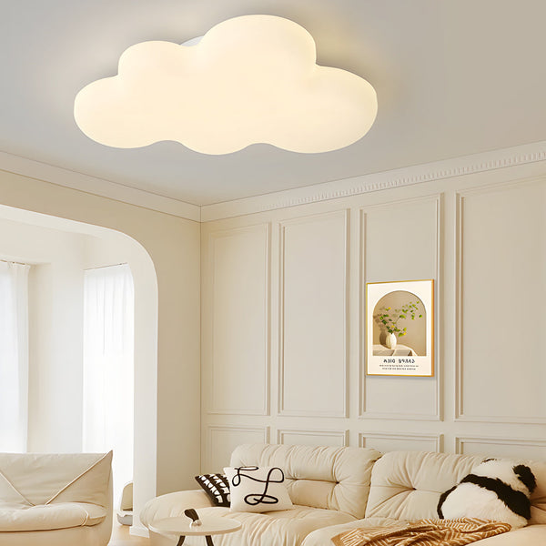 Cute Cartoon Clouds 3 Step Dimming Milky White Modern Led Ceiling Lights
