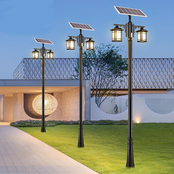 Vintage Led Solar Outdoor Pole Lights Li002166