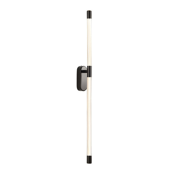 Acrylic Tube Tall Linear Wall Semi Flush Mount Sconce