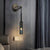 Nordic Copper Finish Wall Lights With Suspending Cord Stairway Wall Mounted Sconce