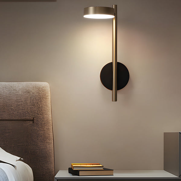 Simple Adjustable Round Led Luxury Aluminum Nordic Wall Light Fixture