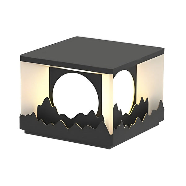 Mountain Scenery Design Solar Fence Post Lights Li002119