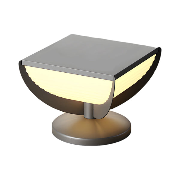 Square Metal Solar Garden Light Led Outdoor Light Post Waterproof Fence Column Head Lamp Pillar Light