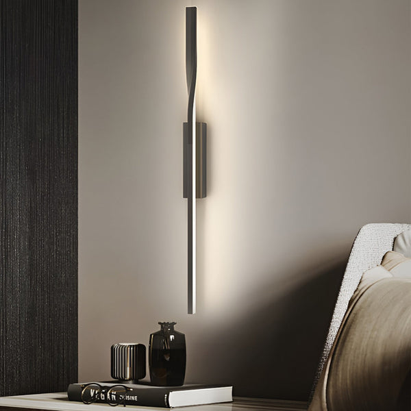 Linear Strip Led Black Nordic Wall Lamp