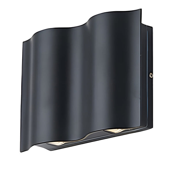 Arc Waterproof Wave Wall Sconces Outdoor Cool Led Up And Down Wall Mounted Lights